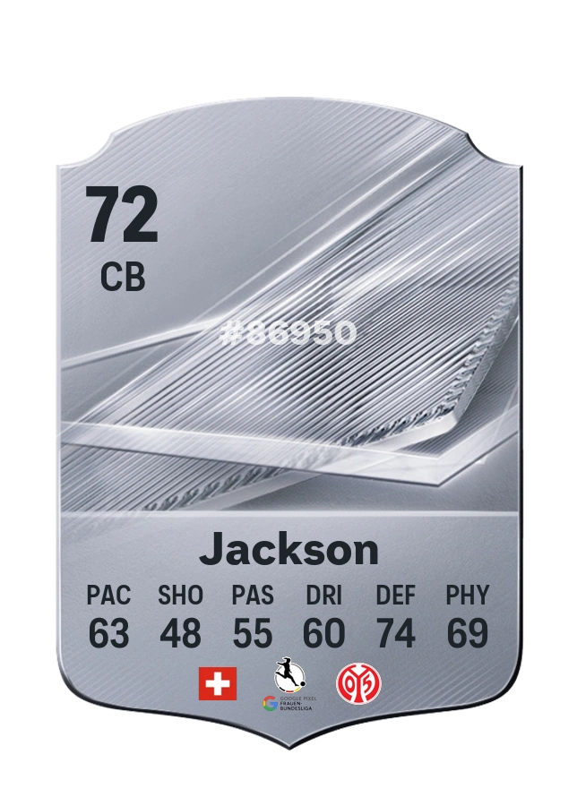 Carta Common di Sabina Jackson, valutazione 72