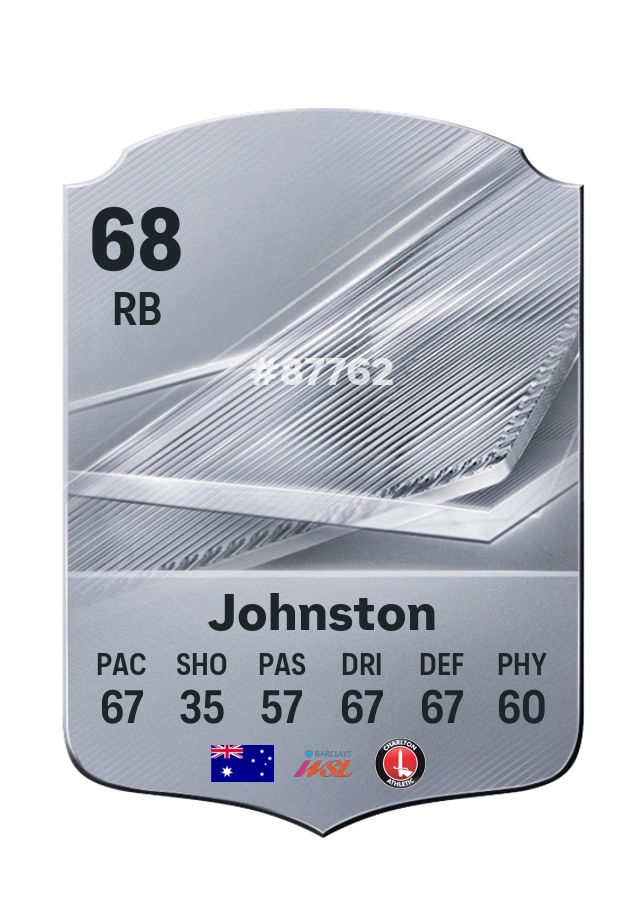 Grace Johnston, karta Common, ocena 68