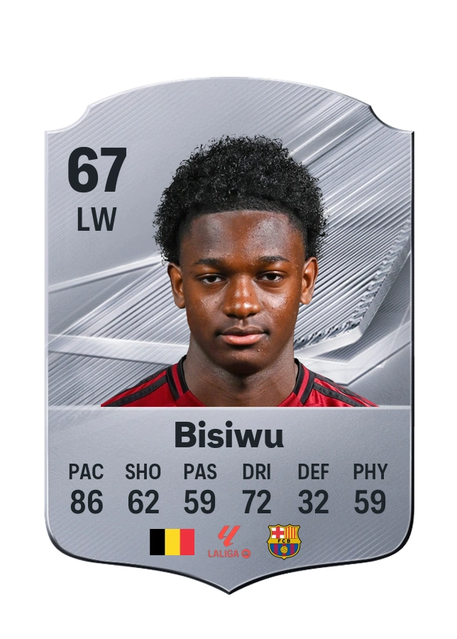 Jesse Eugen Bisiwu, Common card, rated 67