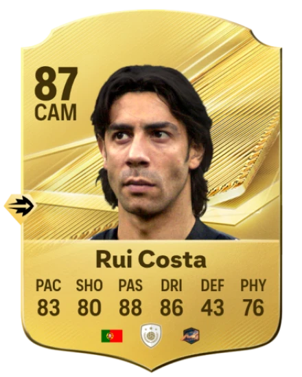 Card Rui Costa 87, official EA preview