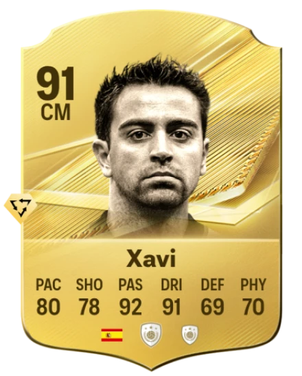 Card Xavi 91, official EA preview