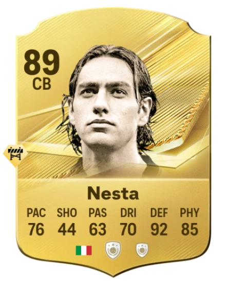 Card Alessandro Nesta 89, official EA preview