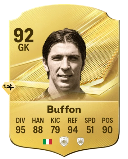 Card Gianluigi Buffon 92, official EA preview