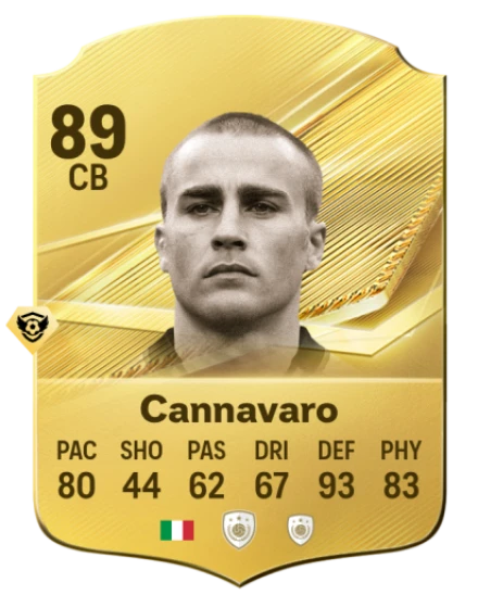 Card Fabio Cannavaro 89, official EA preview