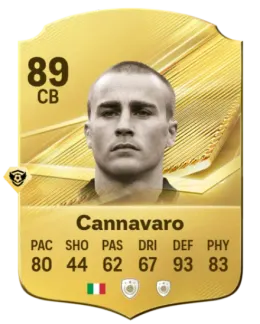 Card Fabio Cannavaro 89, official EA preview