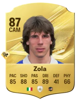 Card Gianfranco Zola 87, official EA preview