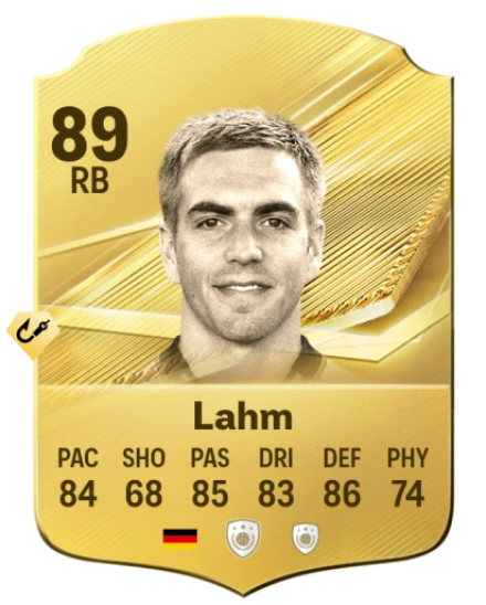 Card Philipp Lahm 89, official EA preview