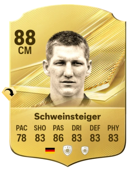 Card Bastian Schweinsteiger 88, official EA preview