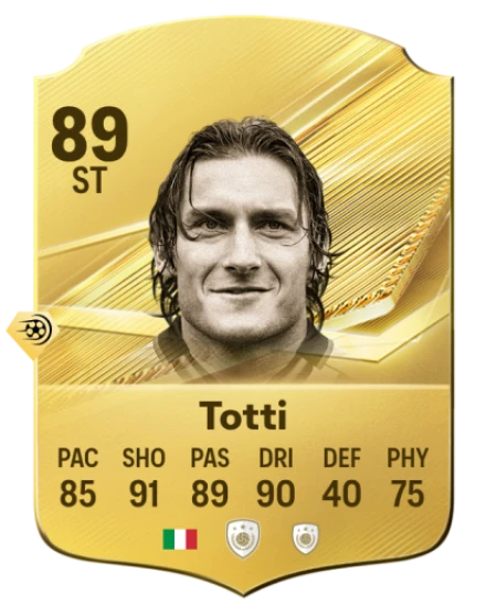 Card Francesco Totti 89, official EA preview