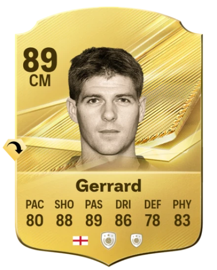 Card Steven Gerrard 89, official EA preview