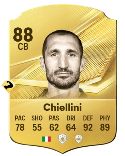 Card Giorgio Chiellini 88, official EA preview