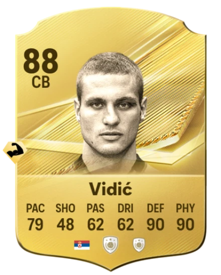 Card Nemanja Vidić 88, official EA preview