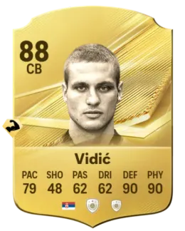 Card Nemanja Vidić 88, official EA preview