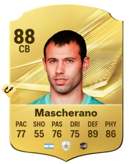 Card Javier Mascherano 88, official EA preview