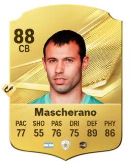 Card Javier Mascherano 88, official EA preview