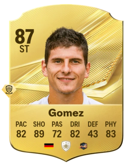 Card Mario Gomez 87, official EA preview