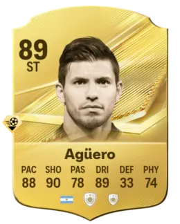 Card Sergio Agüero 89, official EA preview