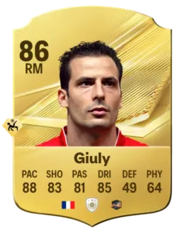 Card Ludovic Giuly 86, official EA preview