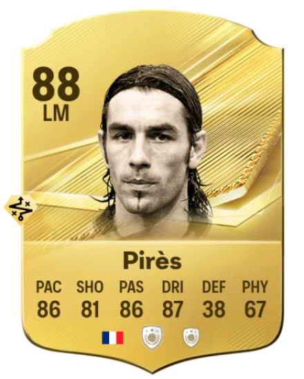 Card Robert Pirès 88, official EA preview