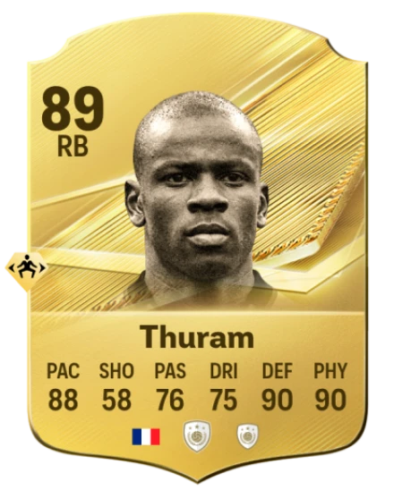 Card Lilian Thuram 89, official EA preview