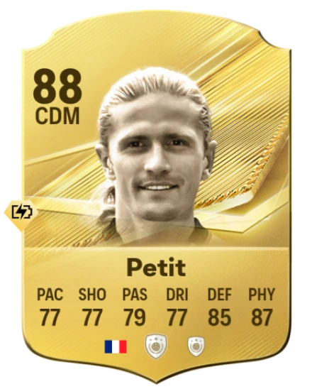 Card Emmanuel Petit 88, official EA preview