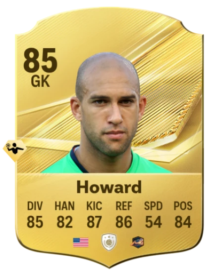 Card Tim Howard 85, official EA preview