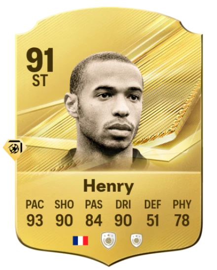 Card Thierry Henry 91, official EA preview