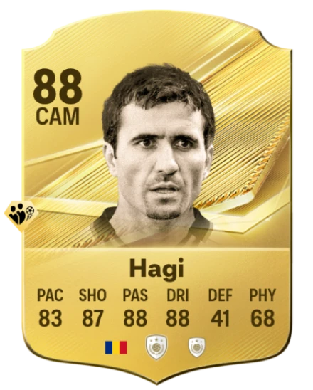 Card Gheorghe Hagi 88, official EA preview