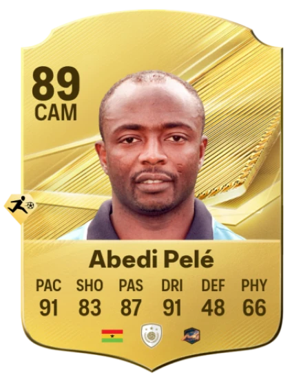 Card Abedi Pelé 89, official EA preview