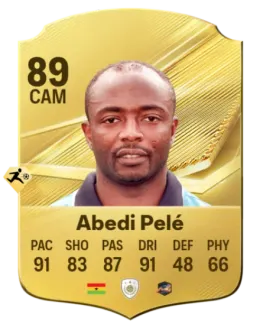 Card Abedi Pelé 89, official EA preview