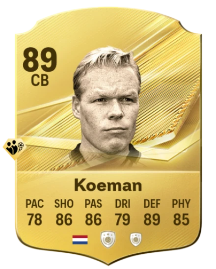 Card Ronald Koeman 89, official EA preview