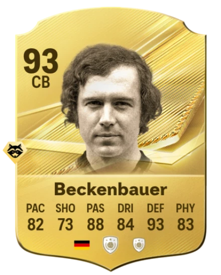 Card Franz Beckenbauer 93, official EA preview