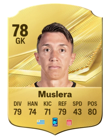 Card Fernando Muslera 78, official EA preview