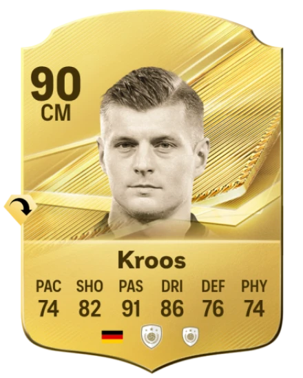 Card Toni Kroos 90, official EA preview
