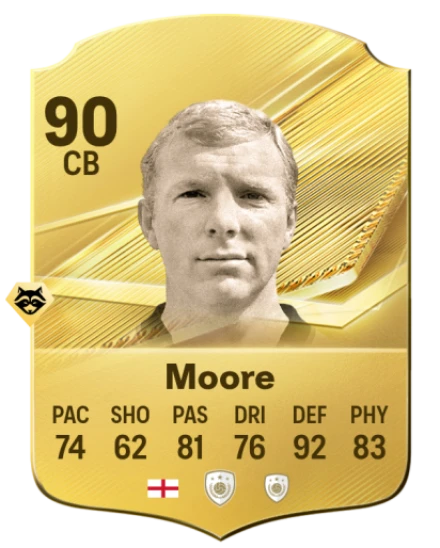 Card Bobby Moore 90, official EA preview