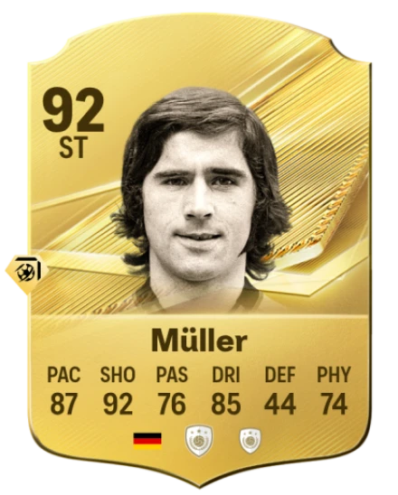 Card Gerd Müller 92, official EA preview