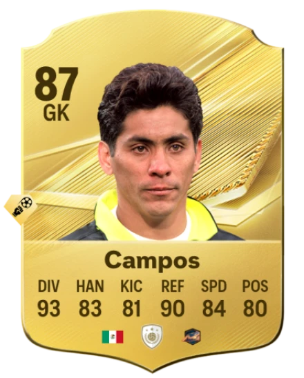 Card Jorge Campos 87, official EA preview
