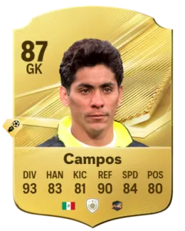 Card Jorge Campos 87, official EA preview