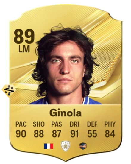 Card David Ginola 89, official EA preview