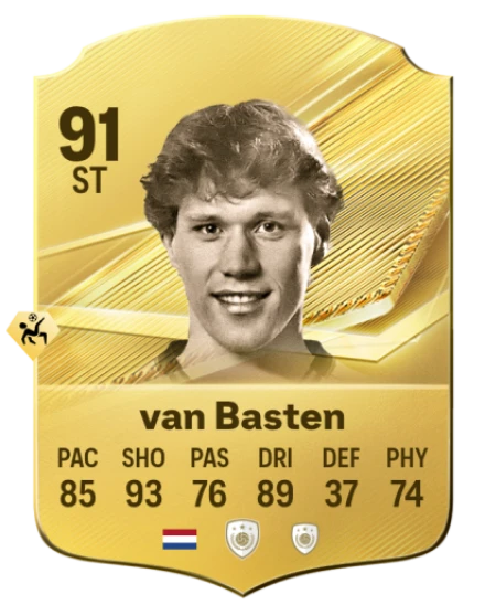Card Marco van Basten 91, official EA preview