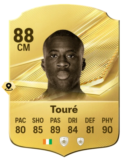 Card Yaya Touré 88, official EA preview