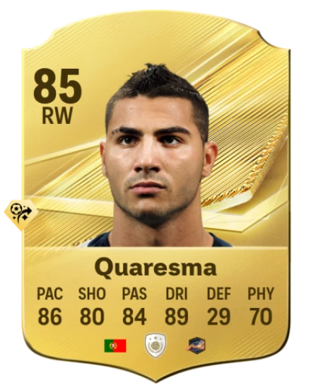 Card Quaresma 85, official EA preview