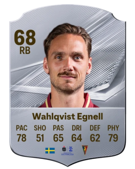 Card Linus Wahlqvist Egnell 68, official EA preview