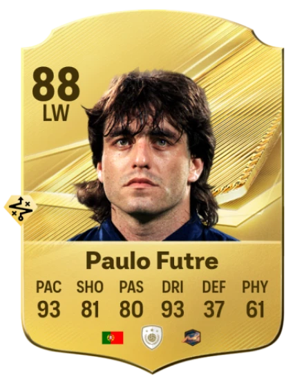 Card Paulo Futre 88, official EA preview
