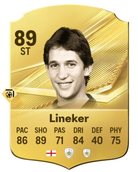 Card Gary Lineker 89, official EA preview