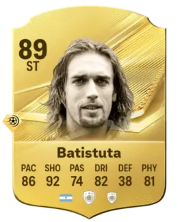 Card Gabriel Batistuta 89, official EA preview