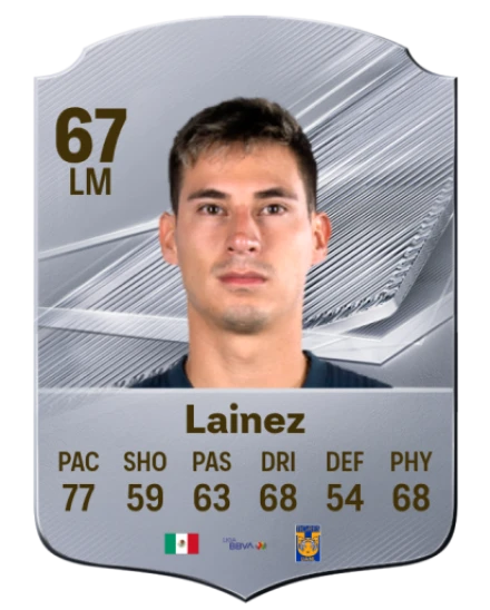 Card Mauro Lainez 67, official EA preview