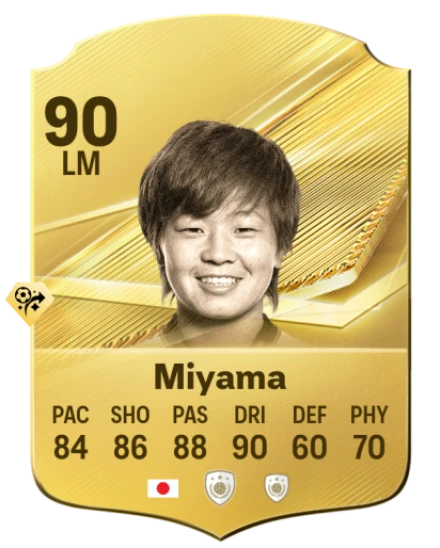 Card Aya Miyama 90, official EA preview