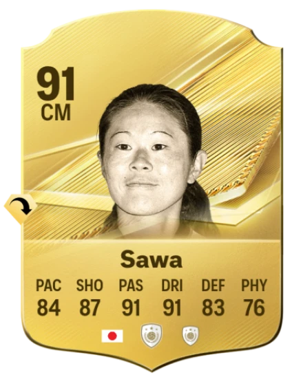 Card Homare Sawa 91, official EA preview