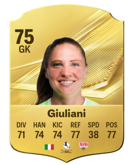 Card Laura Giuliani 75, official EA preview